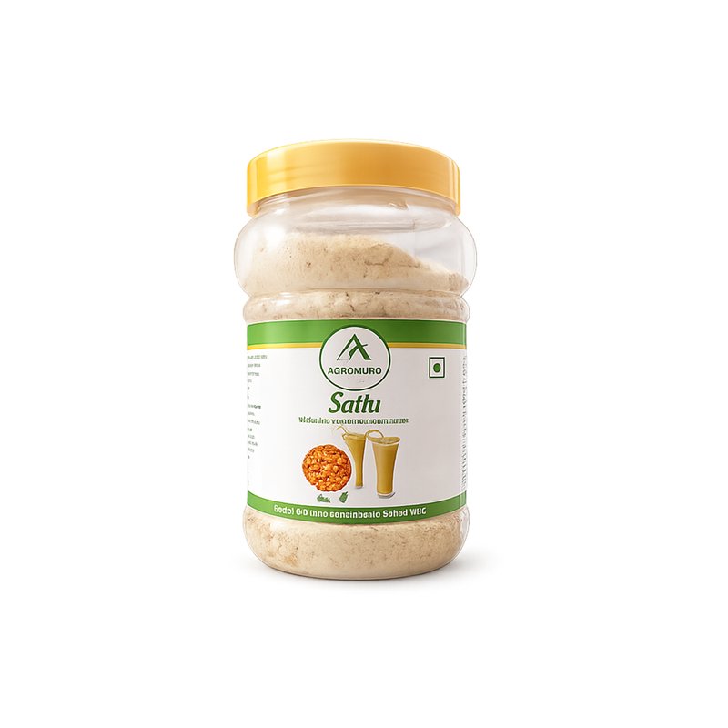 Agro Aura Sattu Masala Salted Premix | Instant Sattu Drink Mix | High Protein & Fibre | Traditional Bihar Style Beverage | Natural Energy Booster | Ready to Drink | 500g