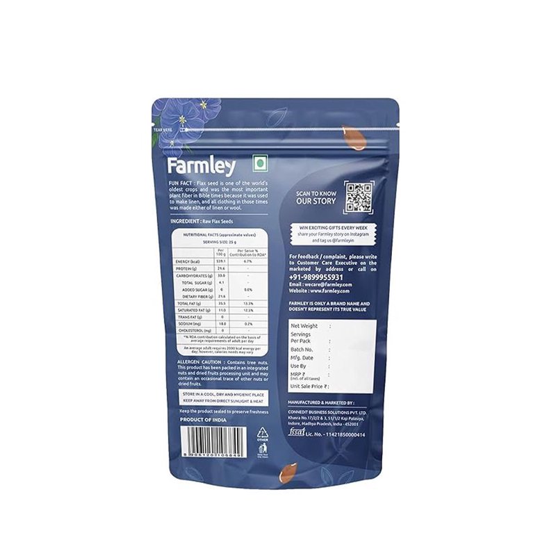 FARMLEY FLAX SEED POUCH 200GM thumbnail 2
