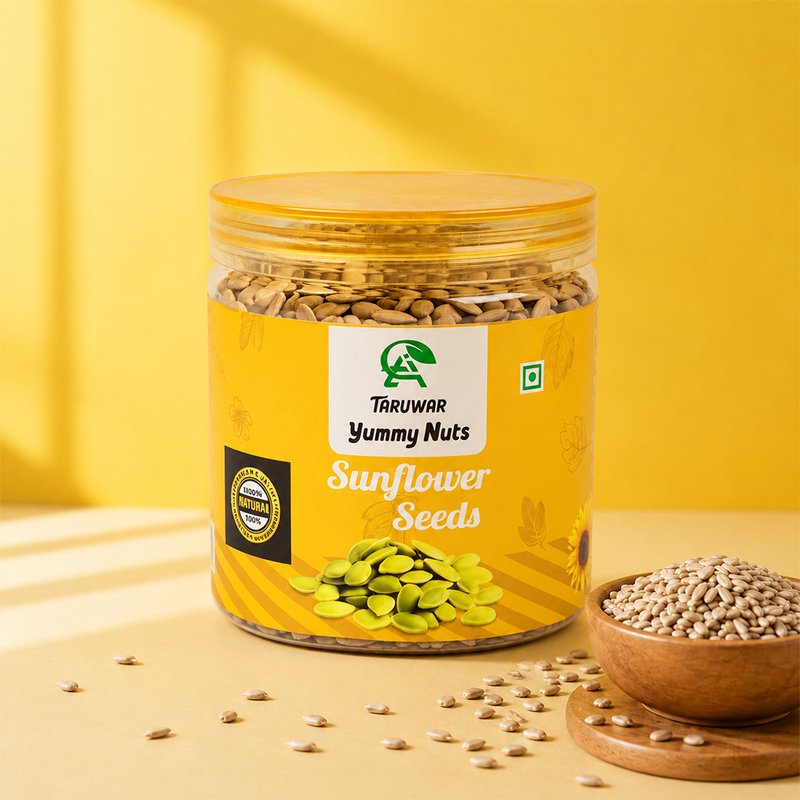 Taruwar Premium Sunflower Seeds 250g Pouch | Crunchy & Nutrient Rich Super Seeds | High Protein, Fiber & Healthy Fats | Healthy Snack for Weight Management, Immunity & Daily Nutrition | Natural & Fresh Seeds