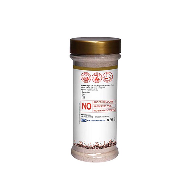 Keya Himalayan Black Salt Can | Premium Kala Namak Seasoning | Tangy Authentic Flavor for Chaats, Fruits, Salads & Everyday Cooking thumbnail 2
