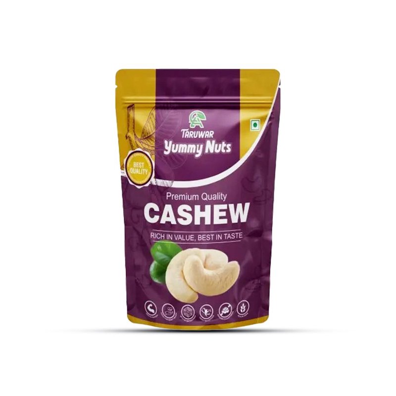 Taruwar Whole Raw Cashew Nuts W240 250g | Premium Non-Broken Kaju | Crunchy & Creamy Raw Cashews | Protein Rich Dry Fruits | Healthy Snack for Energy, Weight Management & Daily Nutrition | Ideal for Cooking, Roasting & Desserts