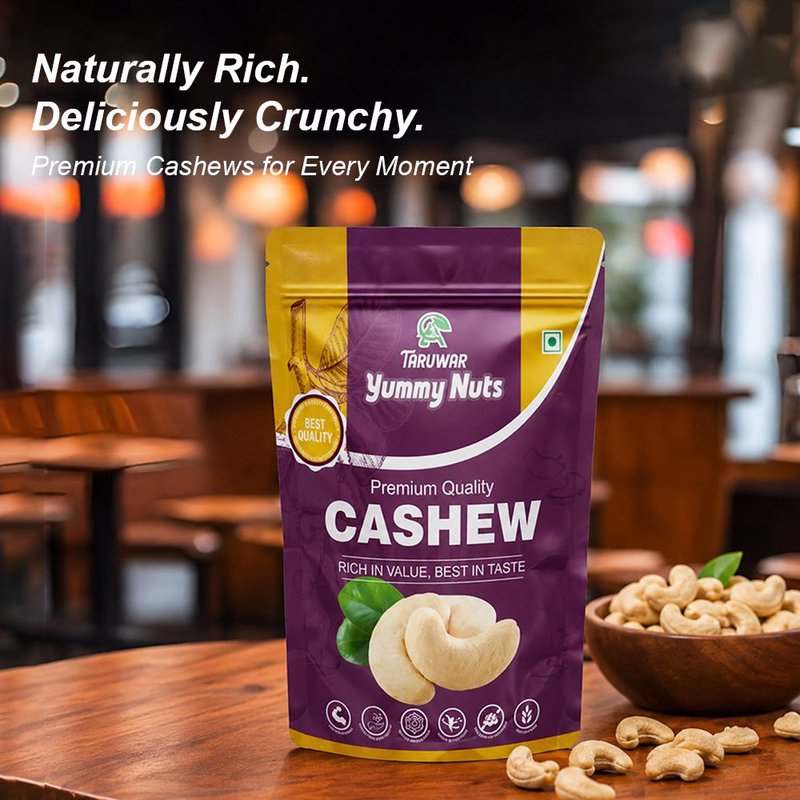 Taruwar Whole Raw Cashew Nuts W240 250g | Premium Non-Broken Kaju | Crunchy & Creamy Raw Cashews | Protein Rich Dry Fruits | Healthy Snack for Energy, Weight Management & Daily Nutrition | Ideal for Cooking, Roasting & Desserts thumbnail 3