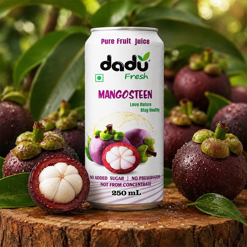 Dadu Fresh Mangosteen Juice | 4 Cans Combo | 100% Natural Exotic Superfruit Juice | Antioxidant Rich Healthy Beverage | No Added Sugar, No Preservatives & Not From Concentrate | Vitamin Rich Drink for Immunity, Skin Health, Hydration & Daily Wellness | Refreshing Fruit Juice for Kids & Adults thumbnail 2