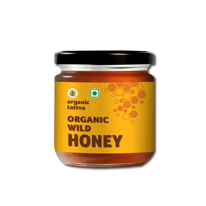 Organic Tattva Wild Forest Honey | 100% Pure Natural Honey | No Processing Wild Honey | Natural Sweetener for Everyday Use