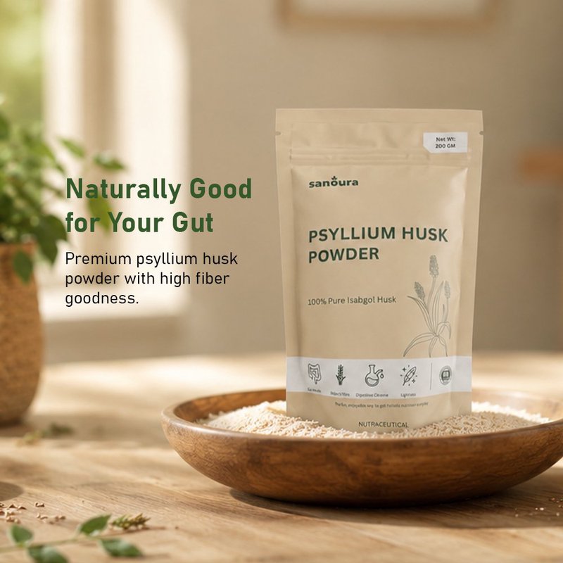 Sanoura Psyllium Husk Powder (Isabgol) | 100% Natural Fiber Supplement | Supports Digestion, Gut Health & Constipation Relief | High Fiber Isabgol Powder for Weight Management & Daily Wellness | Healthy Digestive Support for Men & Women thumbnail 5