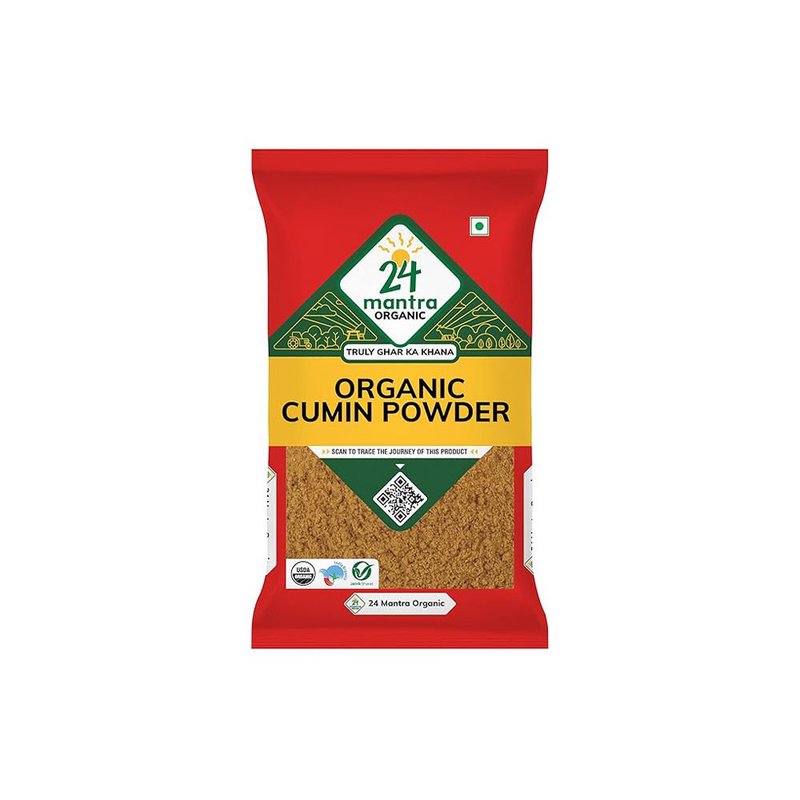 24 Mantra Organic Cumin Powder | Jeera Powder | Ground Cumin Spice | 100% Organic | Rich Aroma | Indian Masala