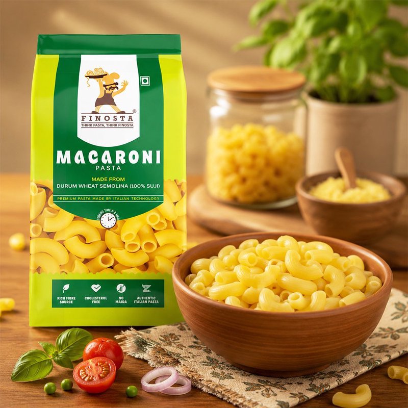 Finosta Macaroni Pasta 500g | Premium Tube-Shaped Italian Pasta | Perfect for White Sauce, Red Sauce & Baked Pasta Recipes | Easy-to-Cook Family Pasta thumbnail 4