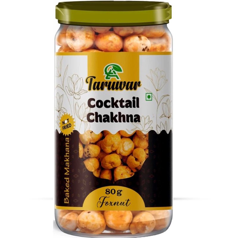 Taruwar Cocktail Chakhna Flavoured Roasted Makhana 80g | Crunchy Fox Nuts Snack | Healthy Roasted Makhana | High Protein & Low Calorie Snack | Guilt-Free Evening Munching | Tasty & Flavorful Superfood Snack thumbnail 2