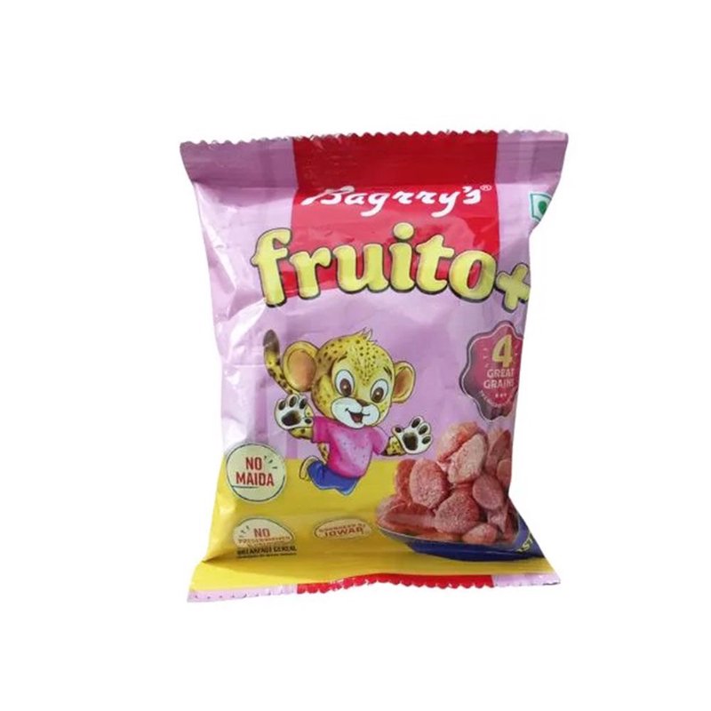 Bagrry’s Fruito+ 22 GM Pouch | Crunchy Fruit & Grain Snack Cereal | Delicious On-the-Go Breakfast & Healthy Munching Option