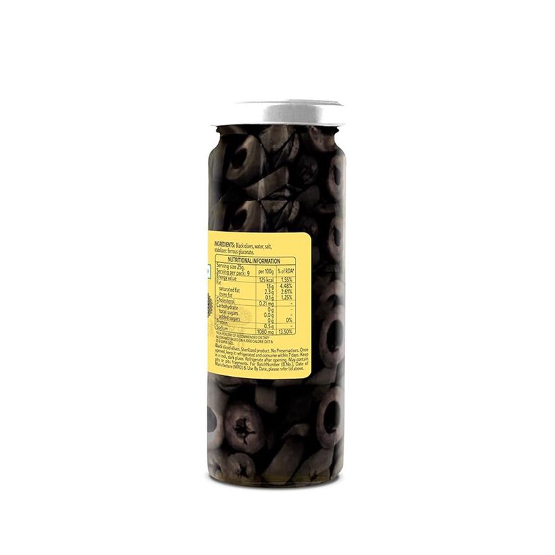 Borges Sliced Black Olives | Ready-to-Use Premium Black Olives | Perfect for Pizza, Pasta, Salads, Sandwiches & Mediterranean Recipes | 430g thumbnail 2