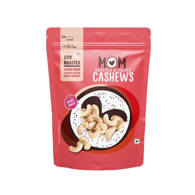 MOM - Meal of the Moment Salted Masala Cashew  | Crunchy Roasted Cashew Nuts | Source of Protein & Fiber | Flavorful Dry Fruit Snack