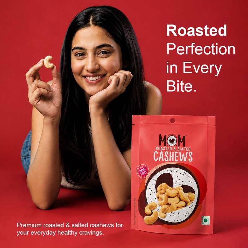 MOM - Meal of the Moment Salted Masala Cashew  | Crunchy Roasted Cashew Nuts | Source of Protein & Fiber | Flavorful Dry Fruit Snack thumbnail 5