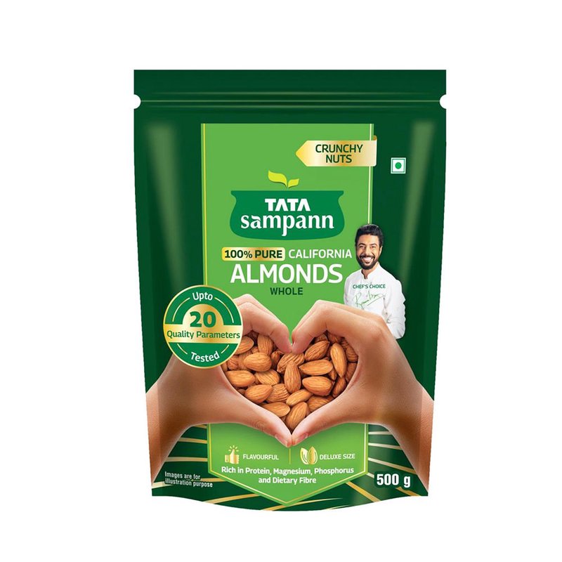Tata Sampann 100% Pure California Almonds 500g