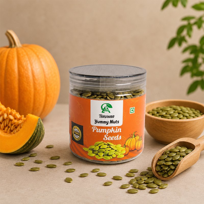 Taruwar Premium Pumpkin Seeds 250g Pouch | Roasted & Natural Seeds | Protein, Fiber & Omega Rich Healthy Snack | Superfood for Weight Management, Immunity & Daily Nutrition | Crunchy & Nutrient Dense Seeds