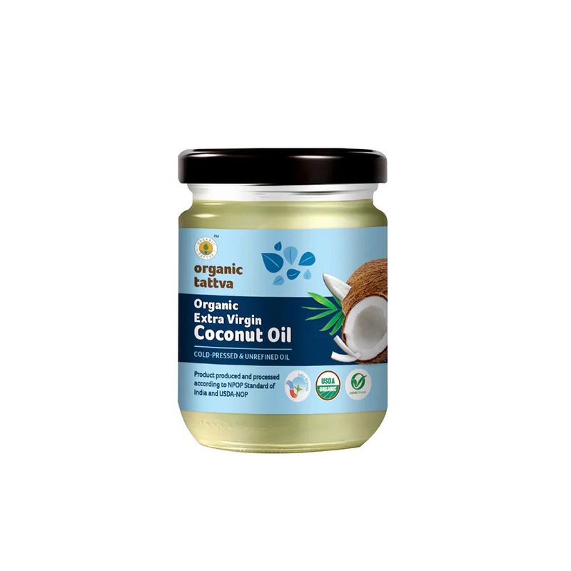 Organic Tattva Extra Virgin Coconut Oil | Cold Pressed Virgin Coconut Oil | Natural and Pure for Cooking, Skincare & Haircare