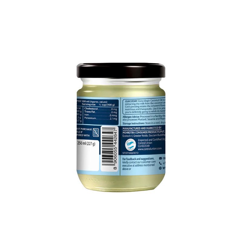 Organic Tattva Extra Virgin Coconut Oil | Cold Pressed Virgin Coconut Oil | Natural and Pure for Cooking, Skincare & Haircare thumbnail 2
