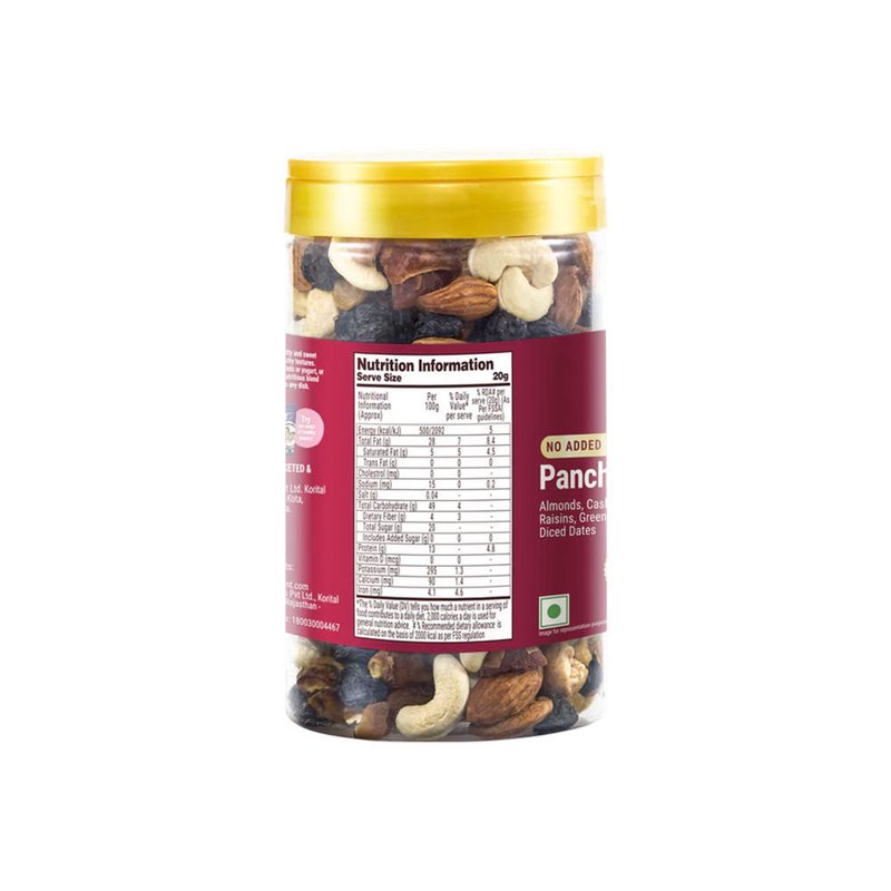 MOM Panchmeva 410g | Premium Dry Fruit Mix | Various Nuts and Dried Fruits | Convenient Healthy Snacks Pack thumbnail 2