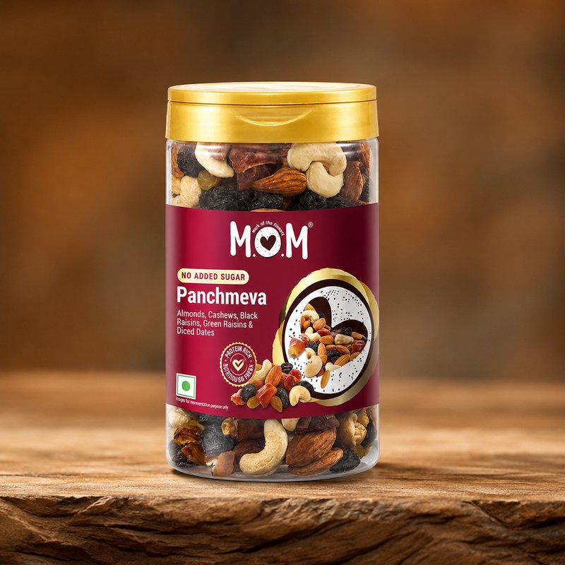 MOM Panchmeva 410g | Premium Dry Fruit Mix | Various Nuts and Dried Fruits | Convenient Healthy Snacks Pack
