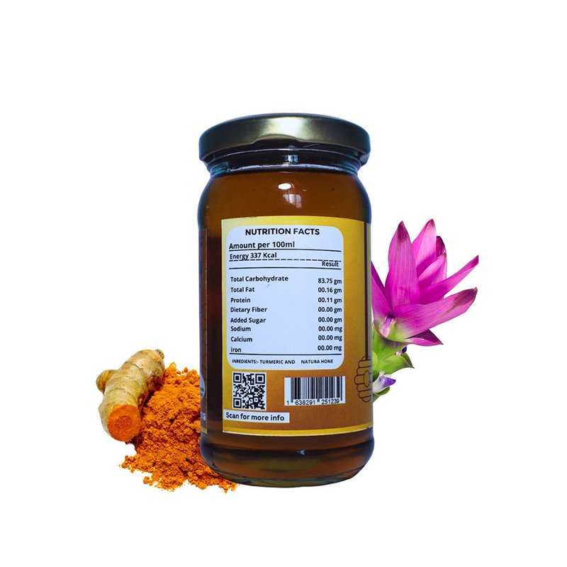 Imzak Infused Turmeric Honey | Pure Raw & Natural Honey with Turmeric | Herbal Immunity Booster Honey | Rich in Antioxidants & Natural Enzymes | Healthy Sweetener for Wellness, Digestion, Energy & Daily Health Support | Unprocessed Honey Goodness thumbnail 2