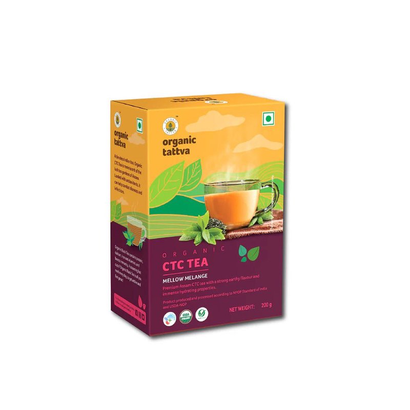 Organic Tattva Black CTC Tea | Premium CTC Black Tea | Strong & Aromatic Tea | Everyday Chai