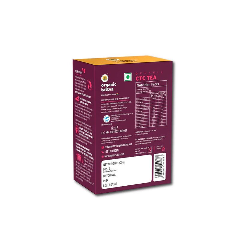 Organic Tattva Black CTC Tea | Premium CTC Black Tea | Strong & Aromatic Tea | Everyday Chai thumbnail 2