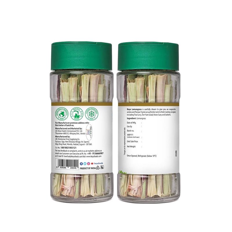 Keya Lemongrass | Premium Dried Lemongrass Herb | Fresh Citrus Aroma & Refreshing Flavor | Perfect for Tea, Soups, Curries & Asian Cooking thumbnail 2