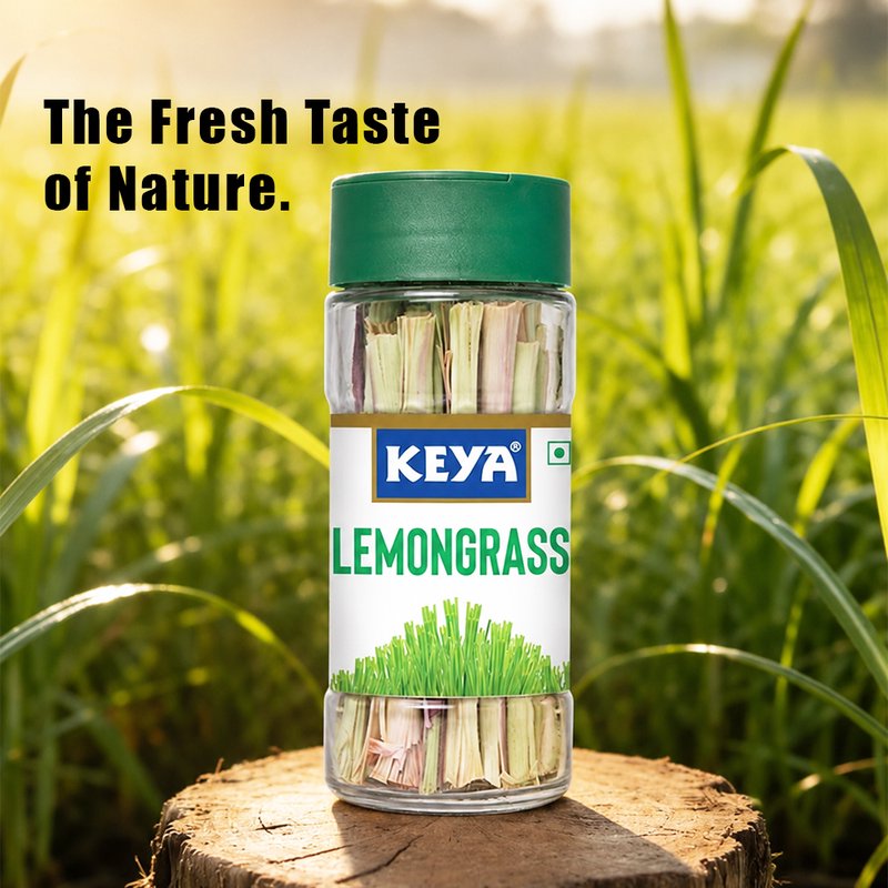 Keya Lemongrass | Premium Dried Lemongrass Herb | Fresh Citrus Aroma & Refreshing Flavor | Perfect for Tea, Soups, Curries & Asian Cooking
