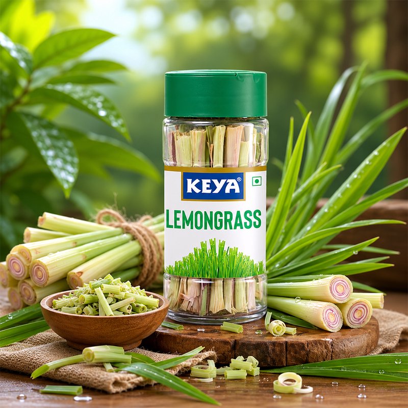 Keya Lemongrass | Premium Dried Lemongrass Herb | Fresh Citrus Aroma & Refreshing Flavor | Perfect for Tea, Soups, Curries & Asian Cooking