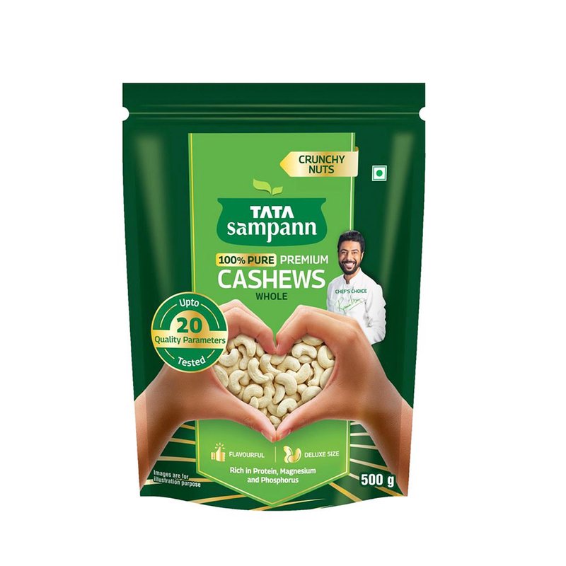 Tata Sampann 100% Pure Cashews 500 g