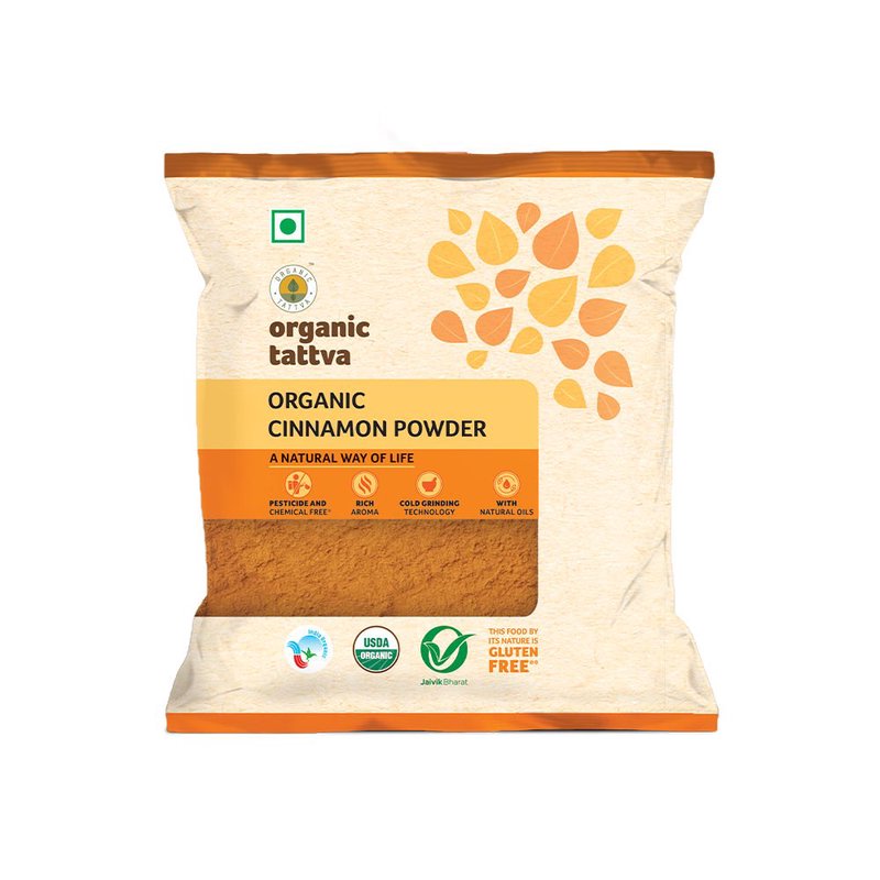 Organic Tattva Cinnamon Powder | Organic Dalchini Powder | Premium Ground Cinnamon | Aromatic Spice for Cooking & Baking