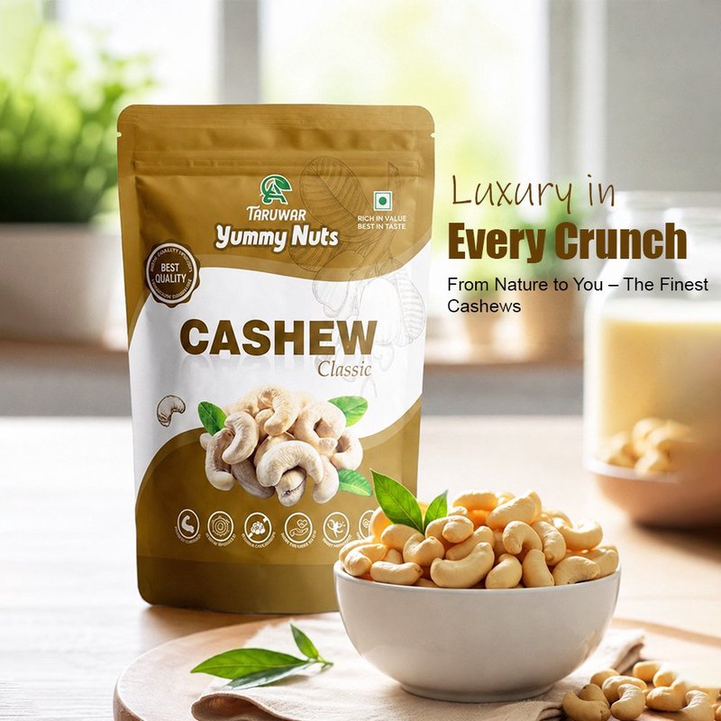 Taruwar Premium Cashew W320 250g | Whole Kaju Nuts | Creamy, Crunchy & Protein Rich Dry Fruits | Healthy Snack for Energy, Heart Health & Daily Nutrition | Premium Quality Cashews thumbnail 3