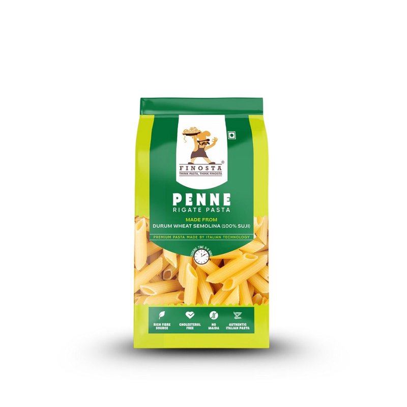 Finosta Penne Pasta 500g | Premium Tube-Shaped Italian Pasta | Perfect for White Sauce, Red Sauce & Baked Pasta Recipes | Easy-to-Cook Family Pasta