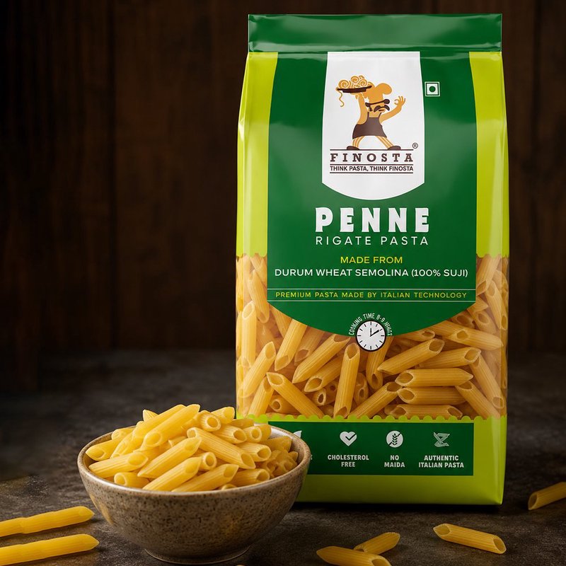 Finosta Penne Pasta 500g | Premium Tube-Shaped Italian Pasta | Perfect for White Sauce, Red Sauce & Baked Pasta Recipes | Easy-to-Cook Family Pasta thumbnail 4