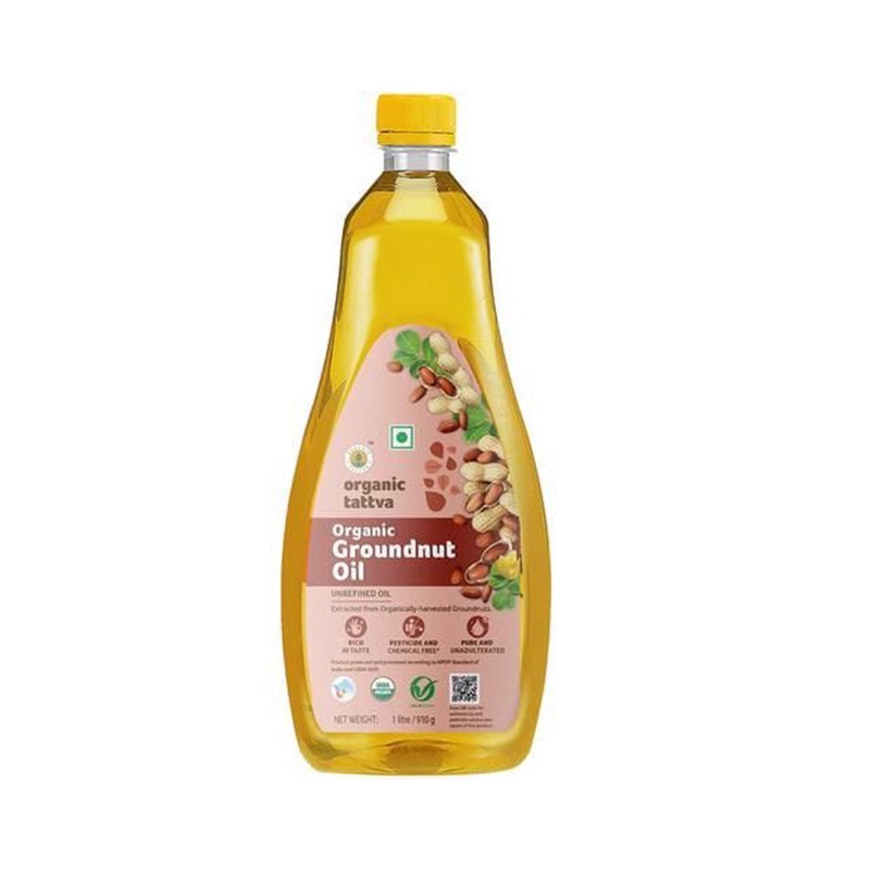 Organic Tattva Groundnut Oil | Pure Peanut Oil | Naturally Nutritious Cooking Oil for Daily Consumption