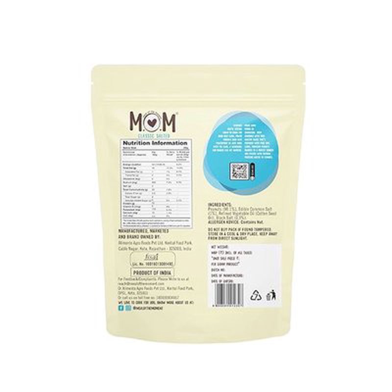 MOM Classic Salted Peanuts  | Salted Roasted Peanuts | Ready-to-Eat Crispy Snacks | Single-Serve Pack