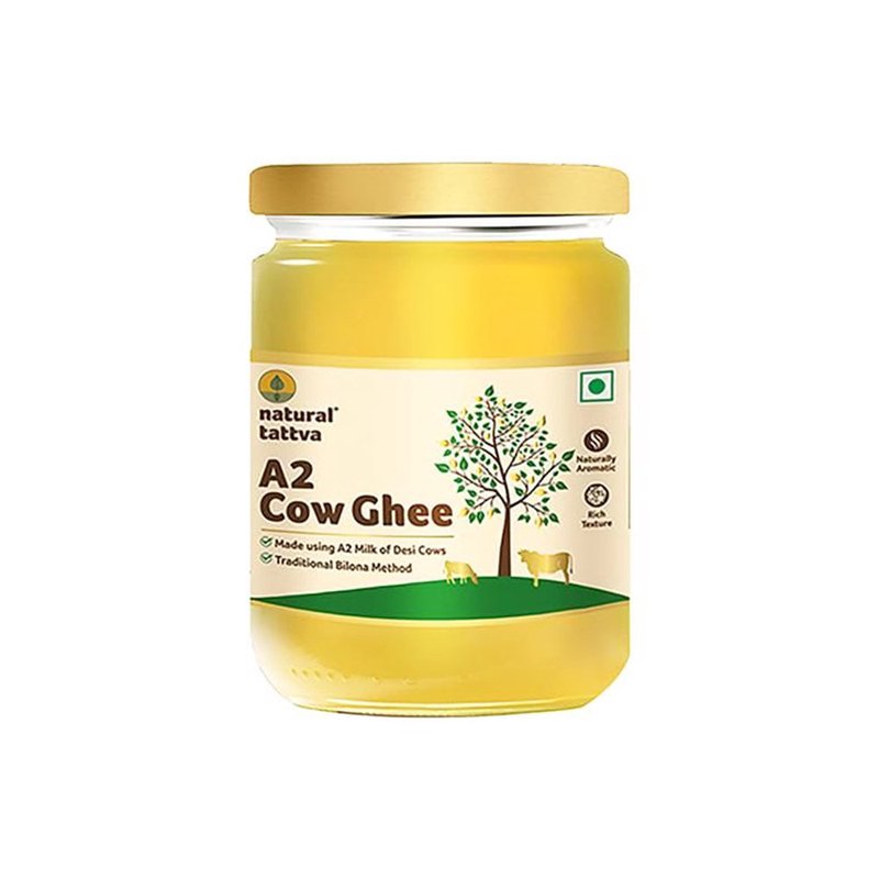 Natural Tattva A2 Cow Ghee | Premium Bilona A2 Ghee | Pure Cow Ghee | Rich Aroma & Traditional Taste
