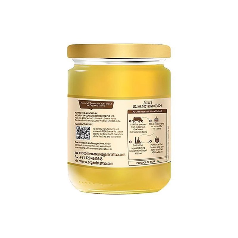 Natural Tattva A2 Cow Ghee | Premium Bilona A2 Ghee | Pure Cow Ghee | Rich Aroma & Traditional Taste thumbnail 2