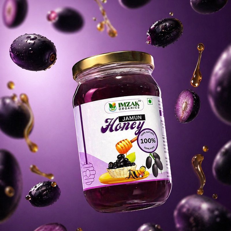 Imzak Jamun Honey | Pure Raw & Natural Forest Honey | Unprocessed Jamun Blossom Honey Rich in Antioxidants & Natural Enzymes | Healthy Natural Sweetener for Immunity, Digestion & Daily Wellness | Rich Dark Honey thumbnail 5