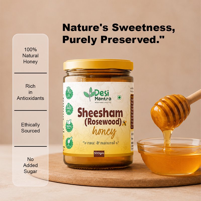 Desi Mantra Sheesham (Rosewood) Honey | Pure Raw Forest Honey | Naturally Harvested & Unprocessed | No Added Sugar | Rich Aroma Healthy Sweetener for Tea & Daily Wellness thumbnail 3