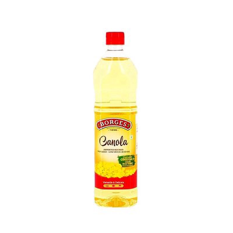 Borges Canola Oil | Premium Refined Canola Cooking Oil | Light & Mild Edible Oil | Ideal for Frying, Sautéing, Baking & Everyday Cooking