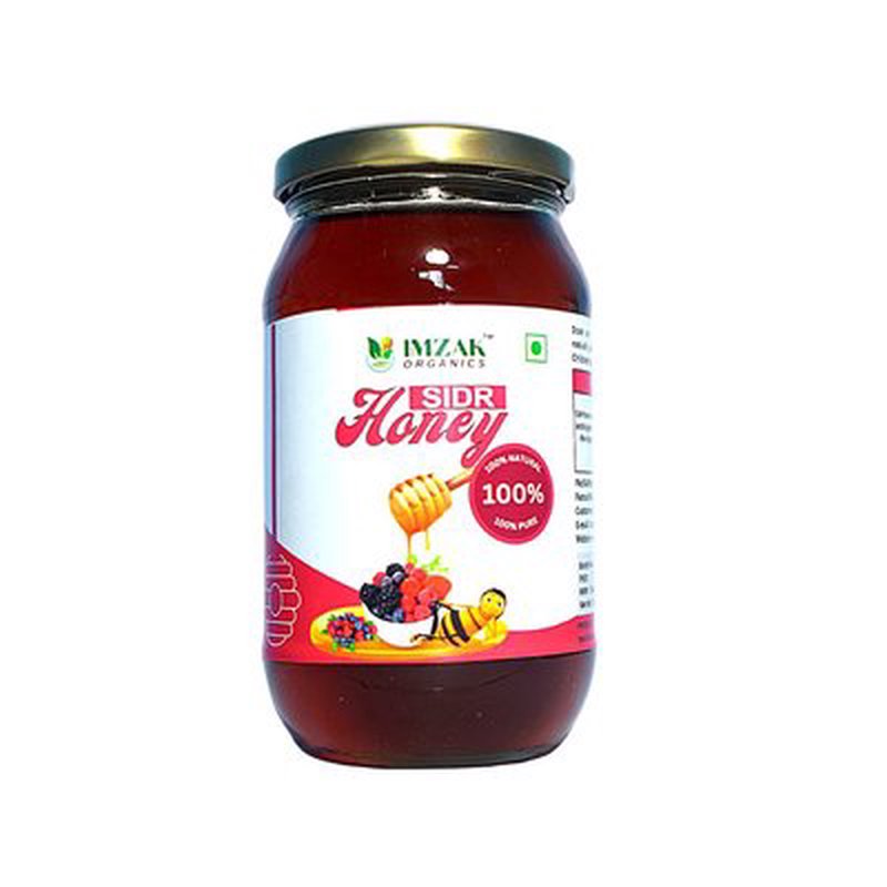 Imzak Sidr Berry Honey | 100% Pure Raw & Natural Honey | Premium Unprocessed Sidr Honey Rich in Antioxidants & Natural Enzymes | Healthy Natural Sweetener for Immunity, Energy & Daily Wellness | Rich Taste & Herbal Goodness