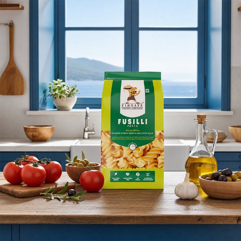 Finosta Fusilli Pasta 500g | Premium Spiral Italian Pasta | Perfect for White Sauce, Red Sauce & Pasta Salads | Easy-to-Cook Family Pasta thumbnail 3