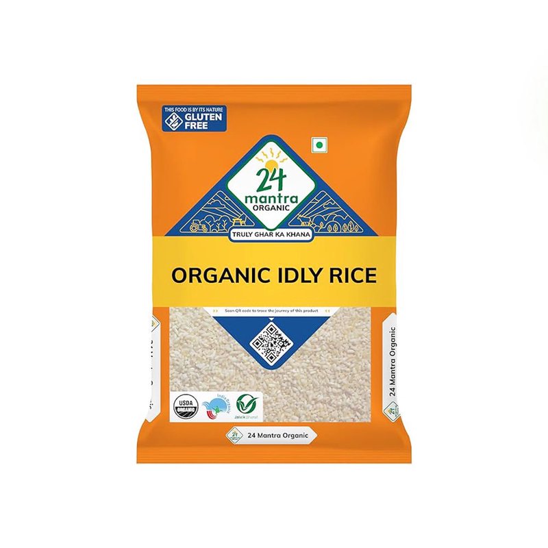 24 Mantra Organic Idli Rice | Premium Organic Rice for Soft & Fluffy Idlis, Dosas & Appams | Naturally Grown
