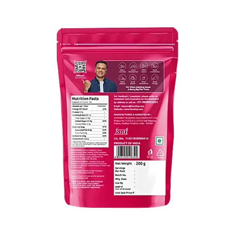 FARMLEY BERRY MIX POUCH 200GM thumbnail 2