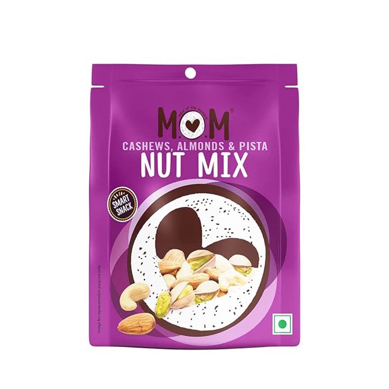 MOM Roasted Salted Nut Mix 12g | Premium Mixed Nuts | Ready-to-Eat Crunchy Snack | Single-Serve Pack
