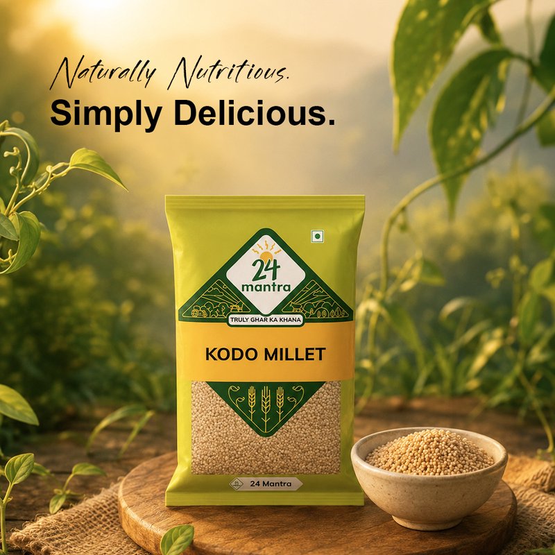 24 Mantra Organic Kodo Millet 500g | Whole Kodo Millet | High Fiber Ancient Grain | Healthy Rice Alternative