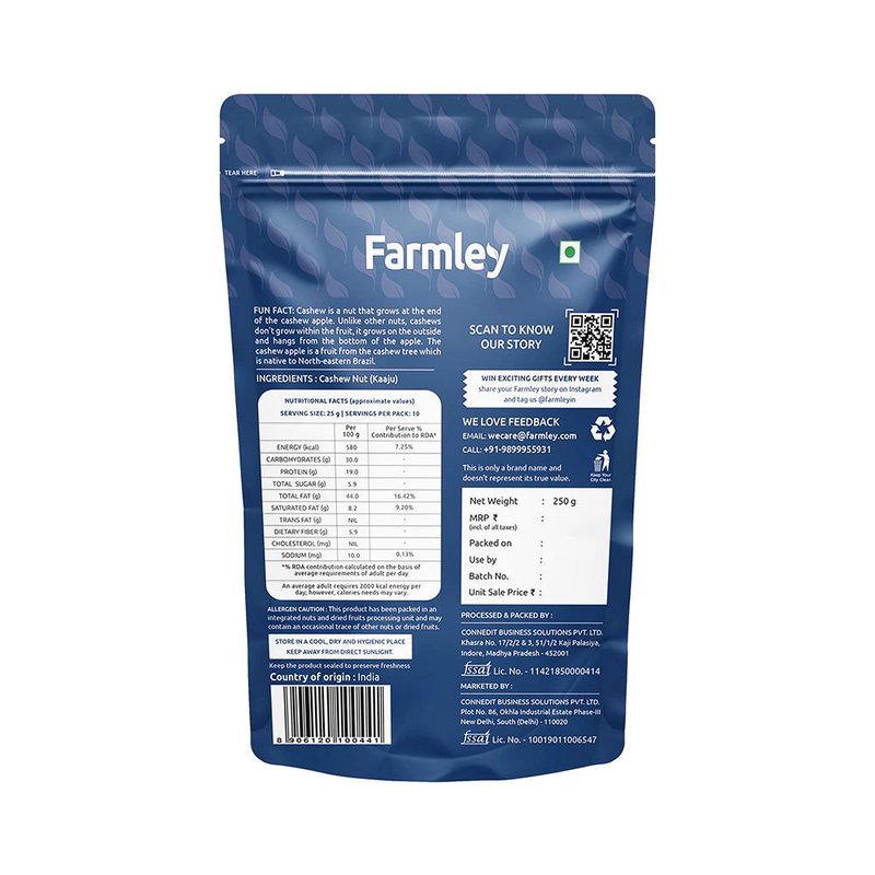 FARMLEY CASHEW W320 500GM thumbnail 2